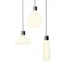 E27 Moderna hängande ljus 220V LED Grå Hänge Lampor för kök Vardagsrum Sovrum Aisle Restaurant 3 Storlekar