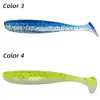10pcs/bag Fishing Lures T Tail Soft Lures Silicone Bait 6.3cm 1.6g Carp Bass pike Jig Sea baits Fishing Swimbait Wobbler Tackle pesca