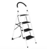 Mode Free shipping Wholesales HOT ventes pliante Tabouret robuste industrielle légère 4-Step Fer Ladder Noir