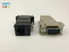 High Quality Network Cable Adapter VGA Extender Male To LAN CAT5 CAT5e CAT6 RJ45 Femae 300pcs/lot