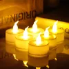 Tealights LED pequenos, luzes brilhantes e cintilantes - velas falsas elétricas realistas para decoração de casa de casamento