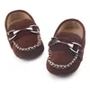 Nouvelle mode Chaussures de bébé de haute qualité Baby Boy Moccasins Patch Slip-On Plaid Casual New Born Born Boar Toddler Baby Girl Chaussures 0-18m 23