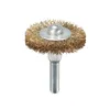 Freeshipping 8Pcs/lot Flat Mini Brass Wire Cup Wheel Polishing Brush Grinder Drill Rotary Tool