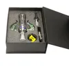 ChinaFairPrice CSYC NC006 rökrör Gr2 Titanium Nail 14mm 18mm Joint Wax Dish present Box Dab Rig Glass Bongs