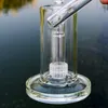 22cm Tall 5mm Thick Mobius Glass Bongs Water Pipes Straight Tube Bong Clear Matrix Perc Glass Dab Rig Sidecar Oil Rigs 18mm Bowl
