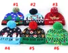 LED Schneemann Weihnachtsbaum Strickmütze Partyhüte Frauen Kinder Warmes Haar Ball Leuchten Hip-Hop Beanies Hut 6 Farbe WX9-1773