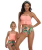 bikini per bambini con stampa leopardata