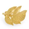 Gold Leaves Napkin Rings for Wedding Dinner Parties Birthday Wedding Decoration Hotel Table Decoration Gold Leaf Napkin Holder