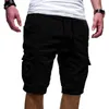 Heren shorts Nieuwe heren shorts fitness casual trekkoord korte broek hoge kwaliteit shorts heren Mens multi-pocket sport Aziatische grootte L230518