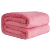 Herfst en Winter Flanel Wool Deken Warm Zachte Koraal Fleece Deken Beddengoed Volwassen Solid Bed Cover Sofa Bed Cover