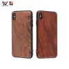 En stock Coques Pour iPhone 6 7 8 Plus 12 Mini 5,4 pouces 2021 Vente en gros en bois de noyer naturel TPU pare-chocs antichoc coque de protection pour téléphone