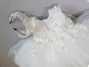 3d Floral Appliques Flower Girl Dresses Bed Ball Gown Little Girl Wedding Dreess Cheap Compunicion Pageant Dreess Gowns F3184072976