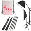 Freeshipping Dayanıklı 6.5 ft * 9.2 ftBlack Alüminyum Alaşım Katlanabilir Arkaplan Destek Standı Kiti Ayarlanabilir Crossbars Fotoğraf Tutucu