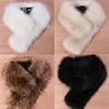 Hurtownie Moda Faux Fox Fur Collar Scarf Fluffy Winter Shawn Wrap Stole Scarfs Chic