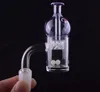 Quartz Banger OD 25mm Flat Top Quartz Nail med cyklon Spinning Carb Cap Terp Pearl 10mm 14mm 18mm Man Kvinna för Bong