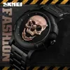 Skmei Fashion Sport Mens Horloges Top Brand Luxe Skull Watch Men 3Bar waterdichte kwarts polshorloges Relogio Masculino 9178182D