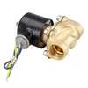 Freeshipping 2W-200-20 3/4 Inch Brass Electric Solenoid Valve Water Air Fuels N/C DC 12V