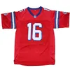 Shane Falco #16 The Replacements Movie Mannen Voetbal Jersey Gestikt Rood S-3XL Hoge Kwaliteit Gratis Verzending