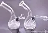 4inch glasolja brännare vatten bong rökrör med carb hål pyrex bärbar avtagbar down system glas olja brännare rör mini bägare bong