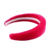 Kobiety Pure Color Gąbki Opaski Cukierki Kolor Soft Hairband Prezent Dla Love Girlfriend Moda Akcesoria do włosów