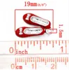 Großhandels-Charm-Anhänger Schuhe Silberfarben Emaille Rot 19x14mm, 10 Stück (B23255) Schmuckherstellung DIY Neu