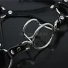 Bondage Fantasy Head Harnais Plug Oral Restraint Spider Open Mouth double O-ring Gag Toy # R97