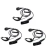 3pcs Earpiece Headset PTT MIC for Motorola XIRP8268 P8260 P8200 XPR6550 Black