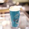 Starbucks Mermaid goddess Meet unexpectedly in the sea coffee cup Blue Double Insulation ceramics Mug out dooor in-car Accompanyin281g