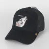 2019 Summer Trucker Hat med snapbacks och djurbroderier för vuxna män kvinnor justerbara böjda baseball mössor S4302046