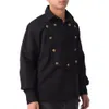 남자의 시계 메이커 턱받이 셔츠 빈티지 레드 블랙 스팀 펑크 빅토리아 오래 된 서쪽 카우보이 의상 코튼 비행선 셔츠