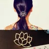 S871 Hot Moda Jóias Femininas Lotus Barrette Vintage Headdress Hairpin Cabelo Grampo Bobby Pin Senhora Barrettes