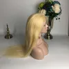 Full Lace Wig Straight 613 Blonde Swiss HD Transparent Lace Frontal Wigs with Baby Hair Glueless Brazilian Virgin Human Hair Wigs4440545