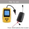 Fish Fish Finder 100m Sonar Sensor Sensor Lcd Fish Fleshers Echo Sounder Fisher Fisher Fisher من أجل الصيد في الهواء الطلق