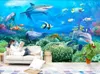 3D Duvar Kağıdı Özel Po Duvar Nemo Dolphin TV Arka Plan Duvar Manzarası 3D Ev Geliştirme2017933