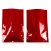 200 pièces 6*9cm rouge aluminium mylar feuille thermoscellage haut ouvert sac d'emballage masque facial puissance emballage pochettes collations paquet sacs