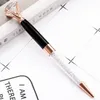 Creative Big Diamond Crystal Ballpoint Pens Metal Fancy Crystal Pen Student Gift School Office Supplies Signature Business Pen 12 Color