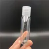 60ml Empty hand sanitizer PET plastic bottle with flip top cap transparent oval shaped bottle for cosmetics lotion disinfectant water