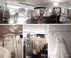 新ヴィンテージブルゴーニュレース母のドレスエレガントなスケープハーフ長袖の花嫁のドレスプラスサイズのウェディングパーティーガウン