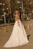 Berta 2020 new lace vestidos de casamento appliqued a line sweep trem espaguete praia vestidos de casamento custom made boho plus size vestido de noiva