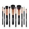 Regalo cepillo de base de maquillaje 10PCS Juego profesional de fiesta de la boda Novia Cepillos cosméticos en polvo frente a la ocultación Blush para señoras de las mujeres