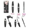 In voorraad Mascara Eyeliner Pen Vloeistof 3 In1 Set Long Black Black Washes Blossom Charm