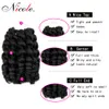 Nicole Hair 8 pulgadas 20 hebras Jumpy Wand Curl Jamaican Bounce extensión de cabello trenzado sintético Crochet trenza Kanekalon cabello para Wo1636820