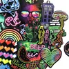 75 stks / zak Gemengde Auto Stickers Neon Graffiti Voor Laptop Helm Skateboard Stickers Pad Fiets Motorfiets PS4 Telefoon Notebook Gitaar Decal PVC