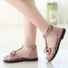 Girls Sandals For Children New Summer Fashion Princess Pearl Soft Child Student Flat Sandals