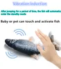 simulazione elettrica pesce che salta il pesce che si muove pesce giocattoli per bambini giocattoli per gatti riempiti in fibra di cotone USB ricarica 6048506