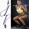 Portable Pilates Bar Kit Bodybuilding Yoga Pilates Stick Yoga Resistance Bands Toning Bar Home Gym Fitness Equipment Workout