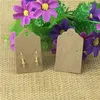 50Pcs/Lot Three Colors Kraft Blank Paper Earring Cards and OPP Bags Ear Stud For Jewelry Accessories Displays Packaging Cards