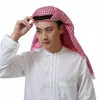 Arabski Muzułmanin Mężczyźni Arabski Szalik Modlitwy Kapelusze Islamska Odzież Szyfonowy Turban Dubai Szalik Islamski Hijabs 135 * 135 cm Islam Man Hat Hat