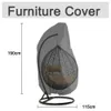 Housse de chaise suspendue Anti-poussière couverture de meubles rotin balançoire Patio jardin tissage suspendu oeuf chaise Seat13378