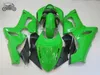 Kawasaki Ninja 2005 2006 2006 ZX6R 636 05 06 ZX-6R ZX636 ZX 6R緑中国語フェアリングセット